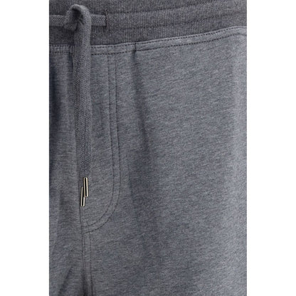 Pantalon de jogging en coton gris Brunello Cucinelli (pantalon de sport)