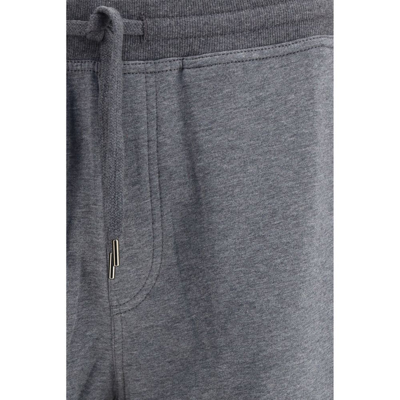 Brunello Cucinelli Gray Cotton Joggers - Comfortable & Stylish