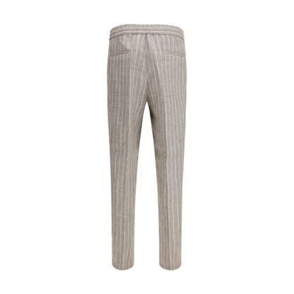 Brunello Cucinelli Beige Linnen Casual Broek
