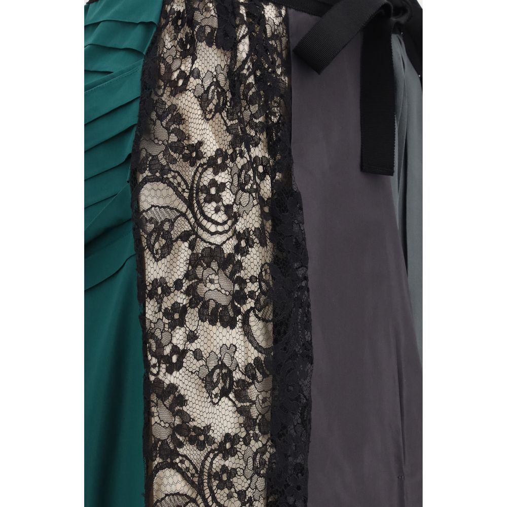 Prada Multicolor Silk Midi Skirt - Contemporary Elegance