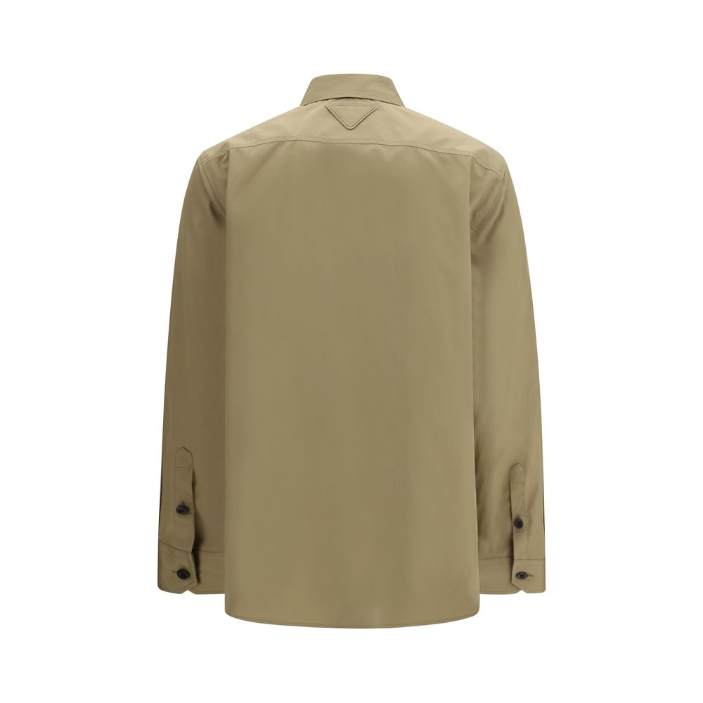 Prada Beige Cotton Poplin Shirt for Women