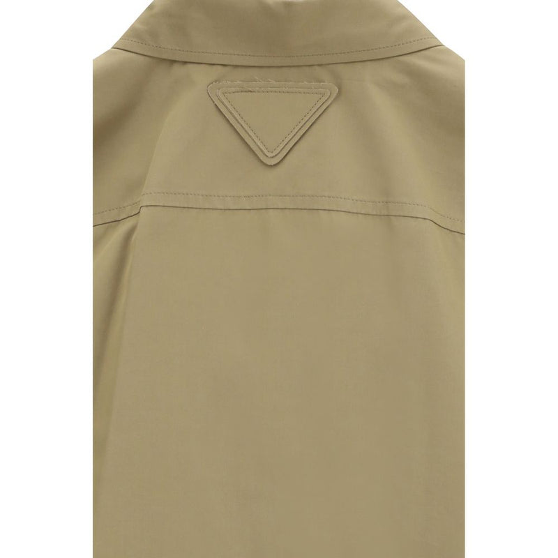 Prada Beige Cotton Poplin Shirt for Women