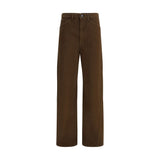 Lemaire Brown Cotton Casual Pants for Women
