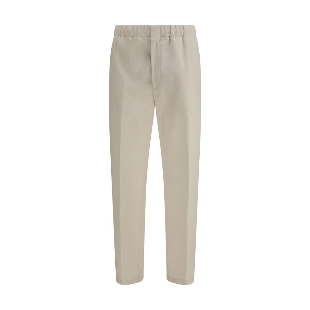Lardini Beige Cotton Casual Pants for Men