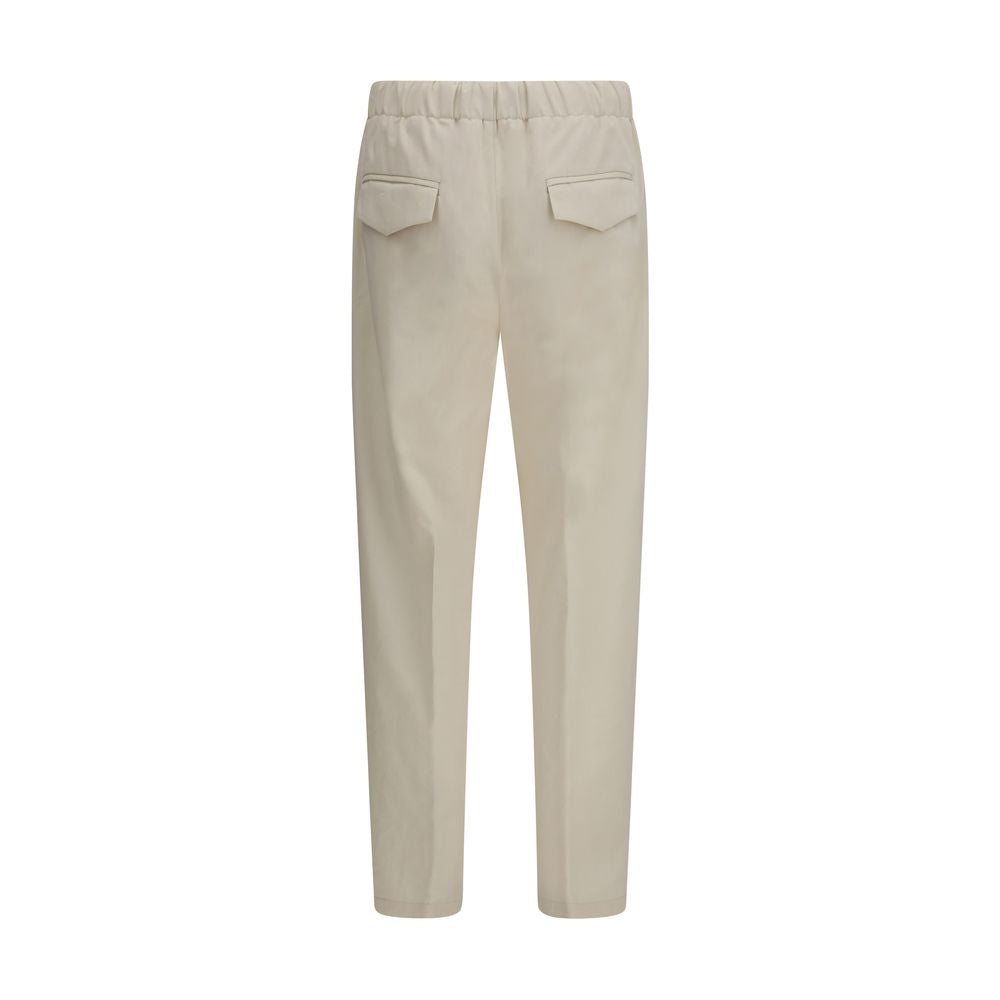 Lardini Beige Cotton Casual Pants for Men