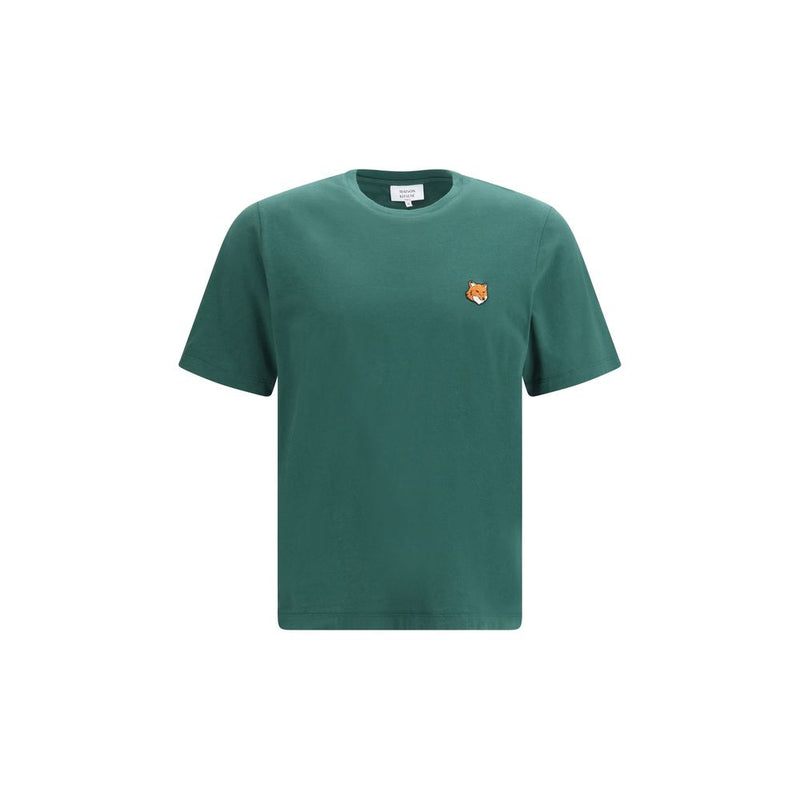 Maison Kitsuné Tweekleurig Katoenen T-Shirt