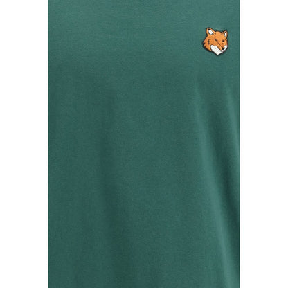 Maison Kitsuné Tweekleurig Katoenen T-Shirt