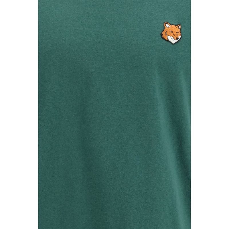 Maison Kitsuné Tweekleurig Katoenen T-Shirt