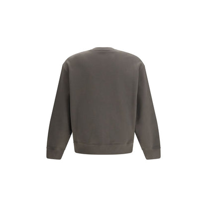 Sweatshirt en coton marron Maison Kitsuné