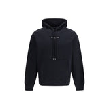 Maison Kitsuné Black Cotton Sweatshirt with Embroidered Logo