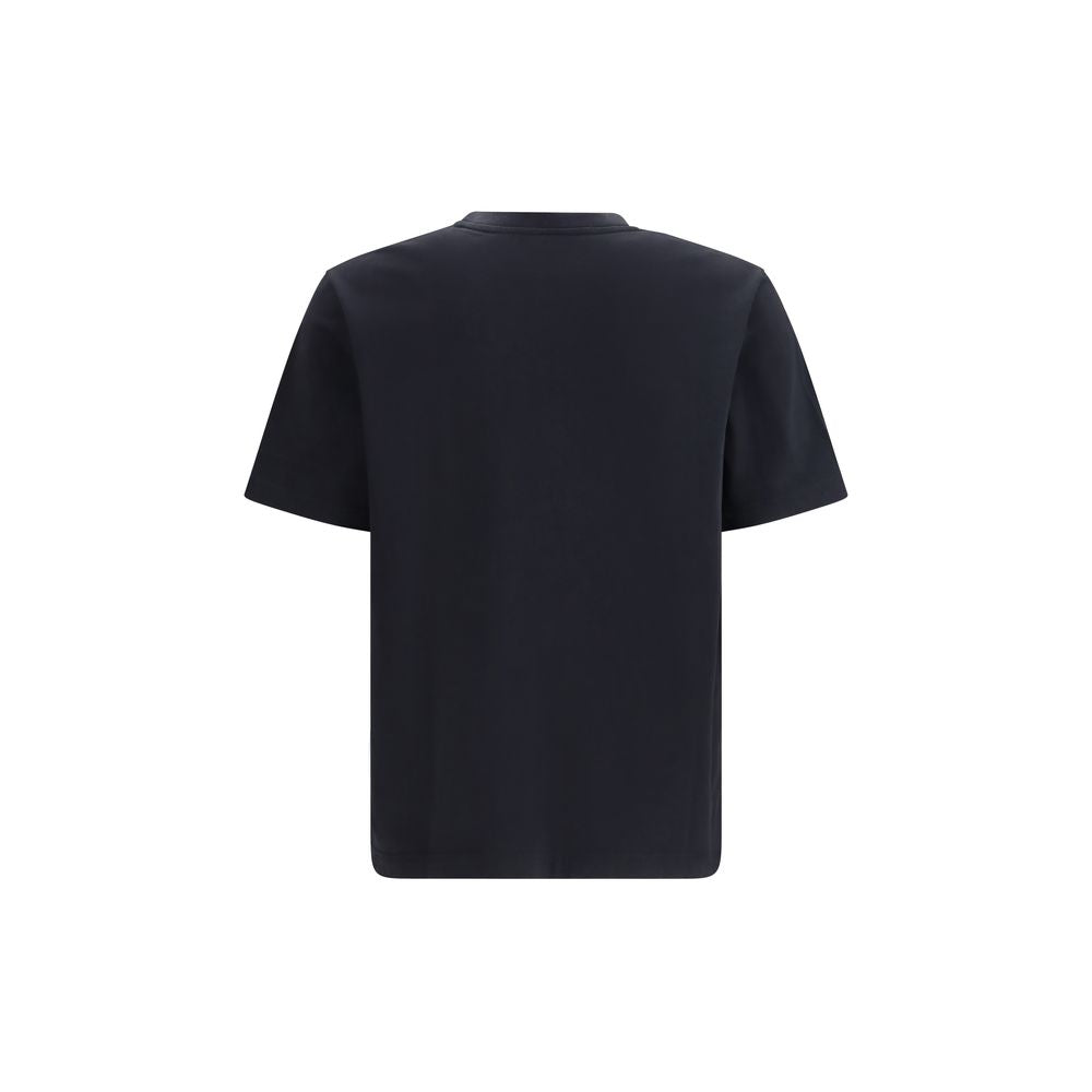 Maison Kitsuné Black Cotton T-Shirt for Men