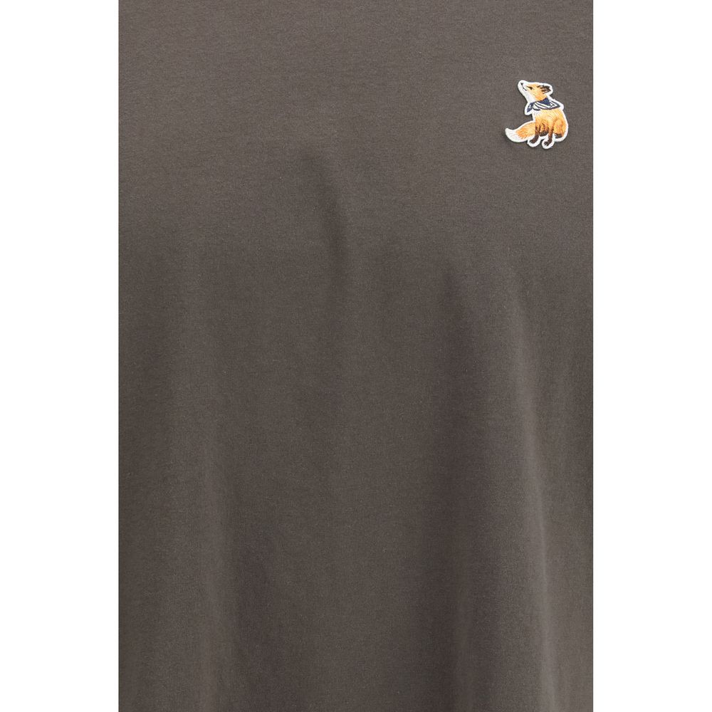 Maison Kitsuné Bruin Katoenen T-Shirt