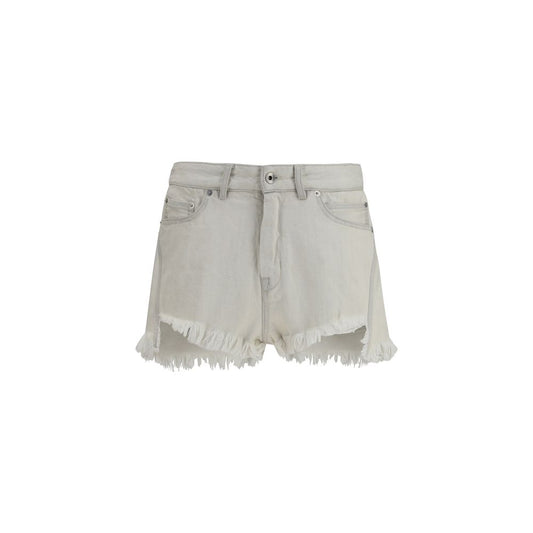 Rick Owens Beige Cotton Bermuda Shorts - SS26 Collection