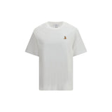 Maison Kitsuné White Cotton T-Shirt with Dreaming Fox