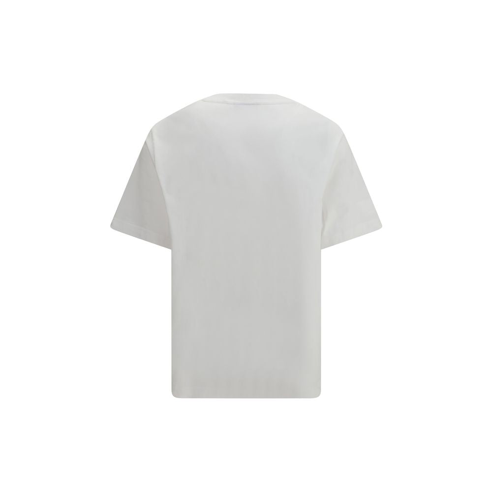 Maison Kitsuné White Cotton T-Shirt with Dreaming Fox