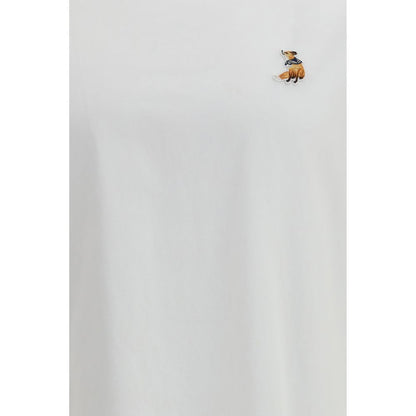 Maison Kitsuné Wit Katoenen T-Shirt