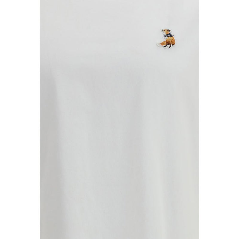 Maison Kitsuné Wit Katoenen T-Shirt