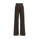 Rick Owens Brown Silk Bias Pants - SS26