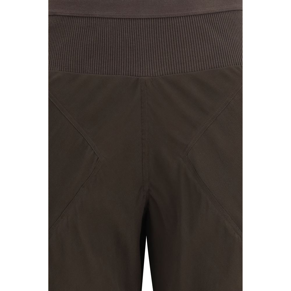 Rick Owens Brown Silk Bias Pants - SS26