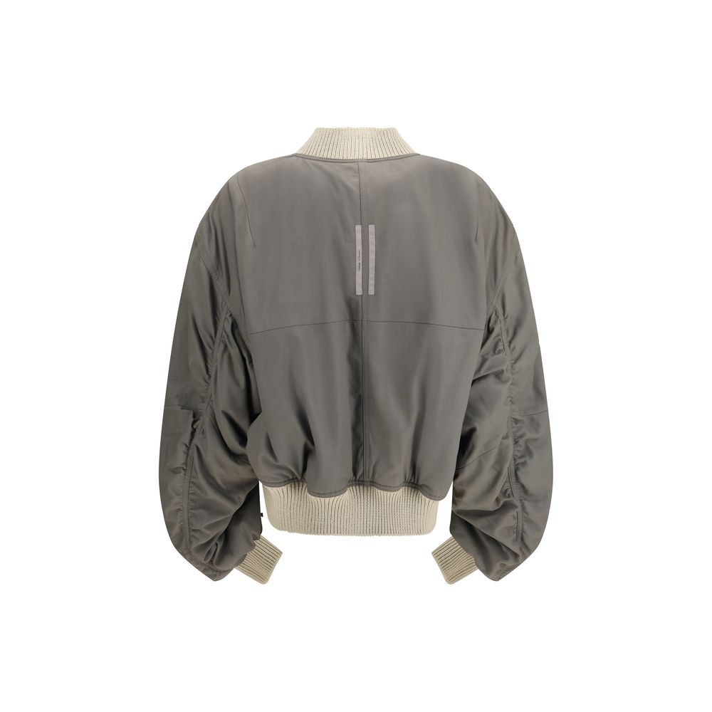 Rick Owens Secchia Flight Bomber in Beige Lamb Leather