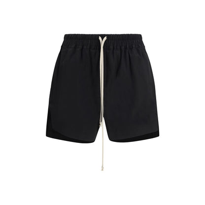 Rick Owens Zwarte Katoenen Bermuda Shorts