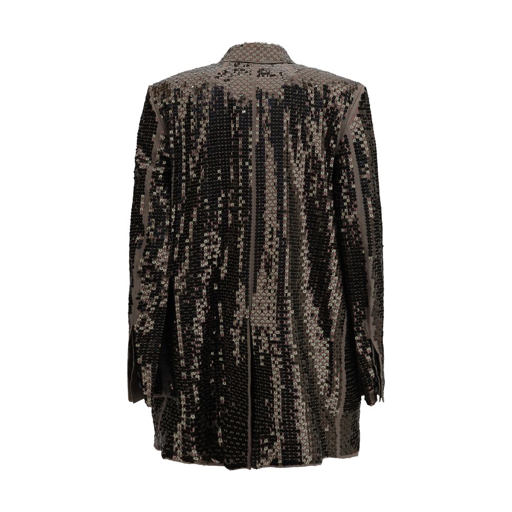 Rick Owens Concordian Multicolor Cotton Jacket