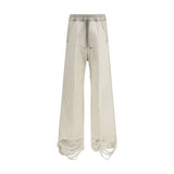 Rick Owens Bela Beige Wide-Leg Denim Pants for Men