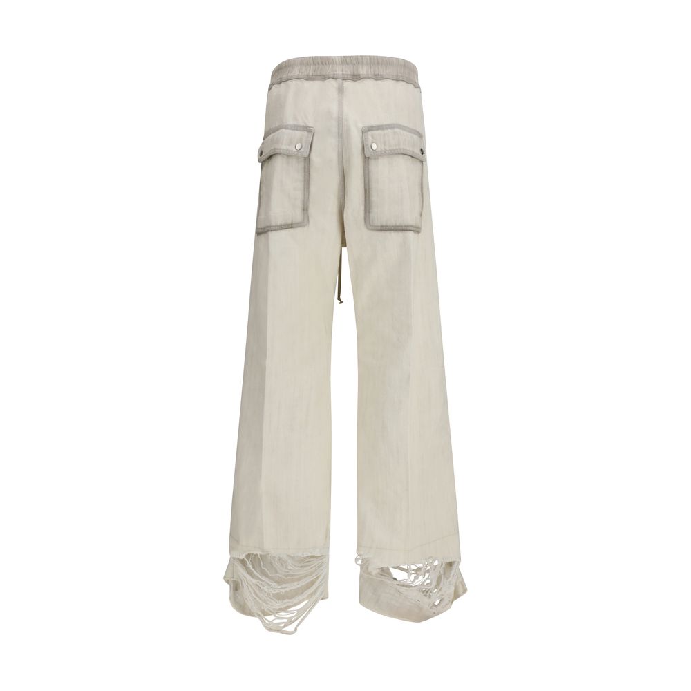 Rick Owens Bela Beige Wide-Leg Denim Pants for Men