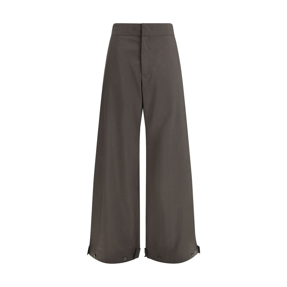 SA SU PHI Petra Gray Cotton Casual Pants for Women