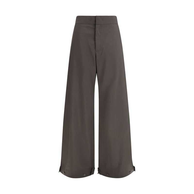 SA SU PHI Petra Gray Cotton Casual Pants for Women