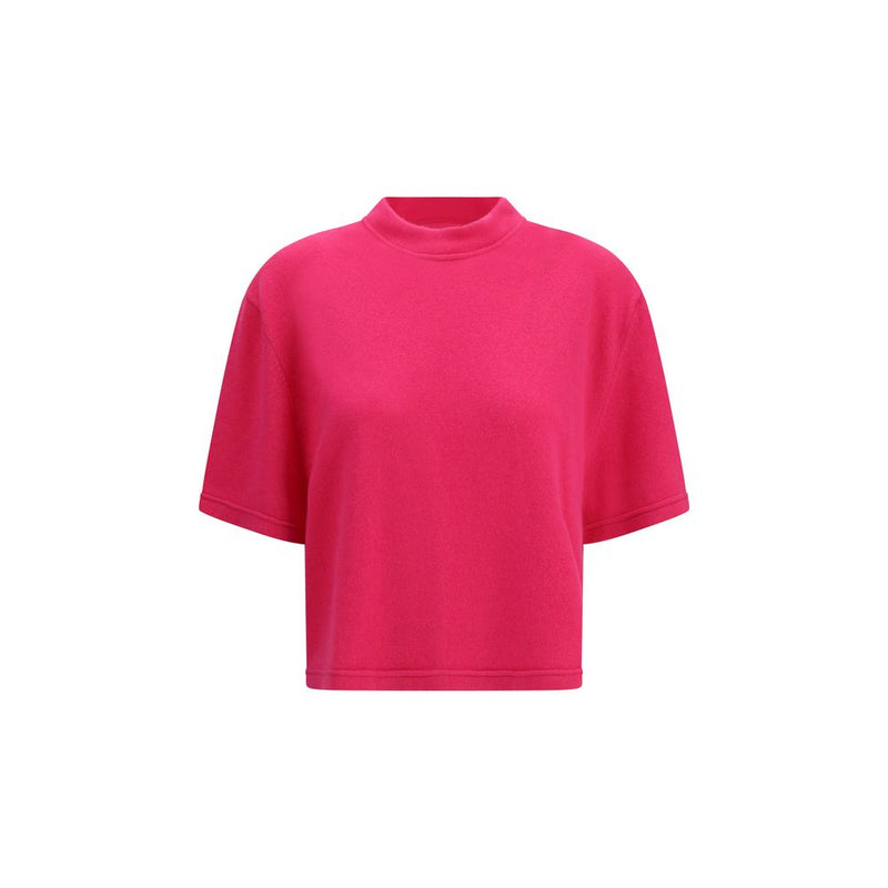 SA SU PHI Multicolor Cashmere Cropped T-Shirt