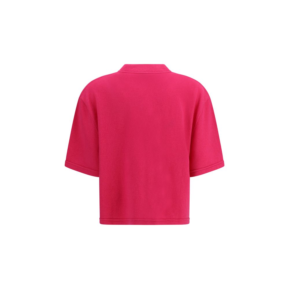 SA SU PHI Multicolor Cashmere Cropped T-Shirt