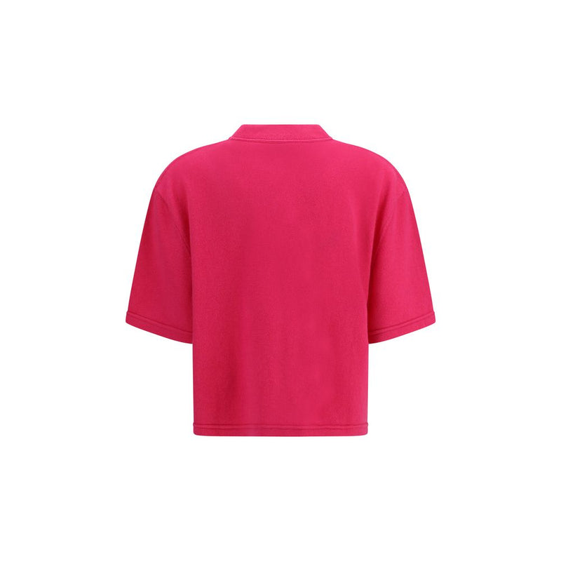 SA SU PHI Multicolor Cashmere Cropped T-Shirt
