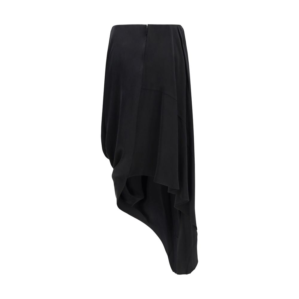 Maison Margiela Black Copper Midi Skirt - Asymmetric Elegance