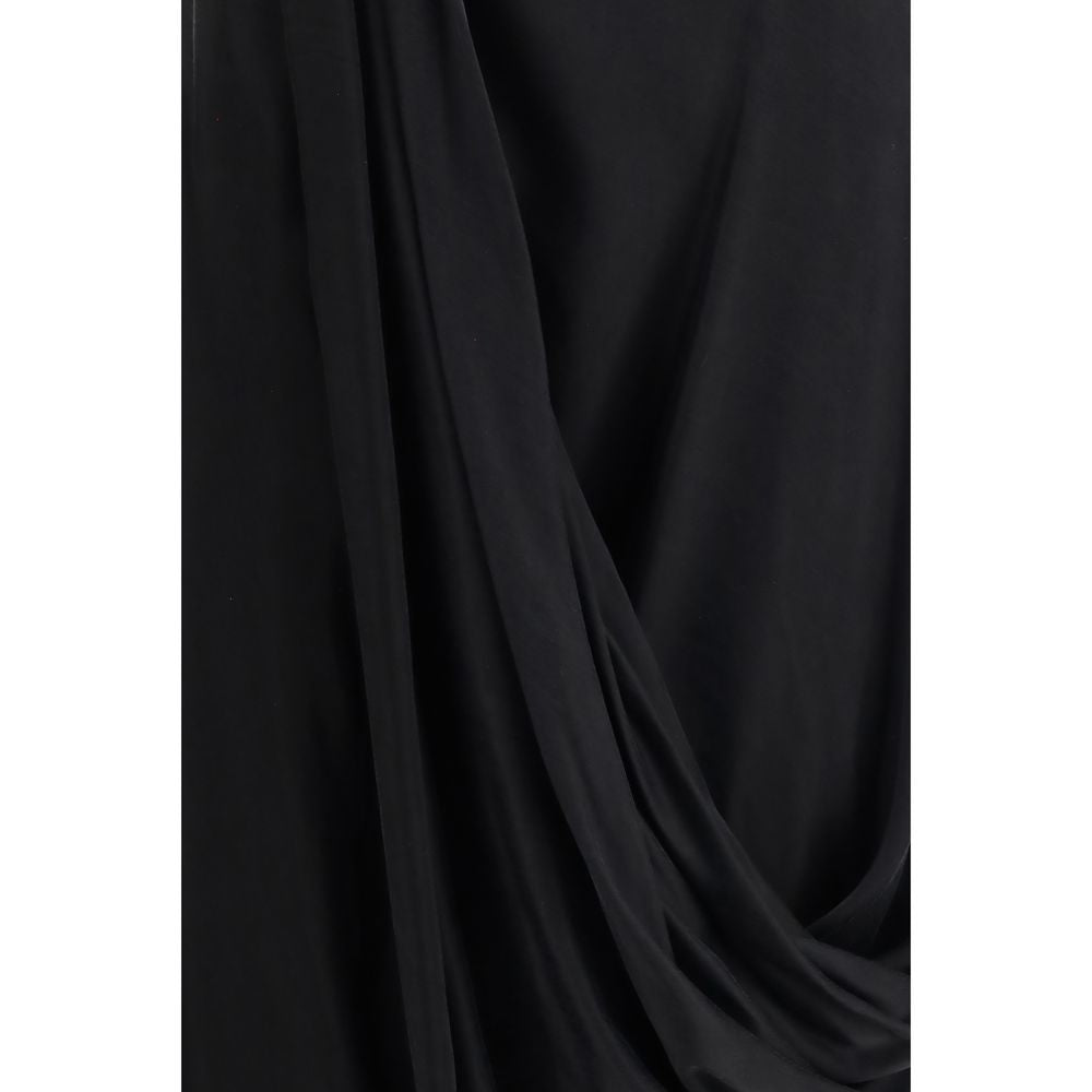 Maison Margiela Black Copper Midi Skirt - Asymmetric Elegance