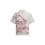 Chemise en coton blanc Prada