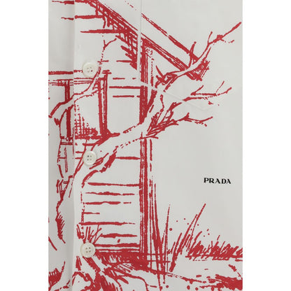 Prada Wit Katoenen Overhemd