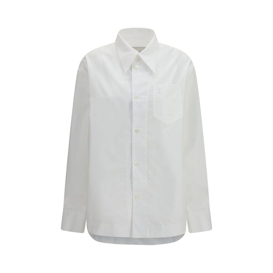 Ami Paris White Cotton Dress Shirt - Everyday Elegance