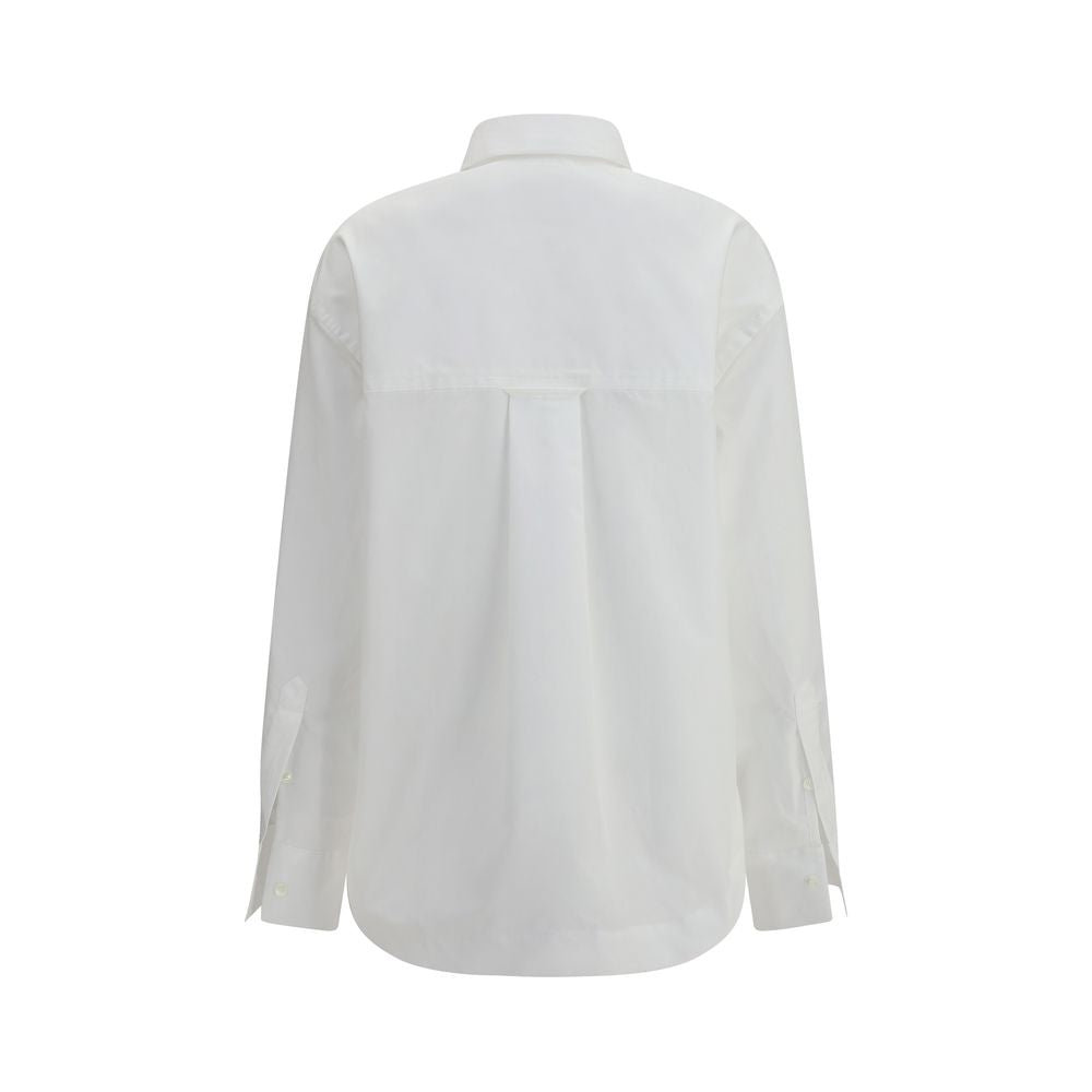 Ami Paris White Cotton Dress Shirt - Everyday Elegance