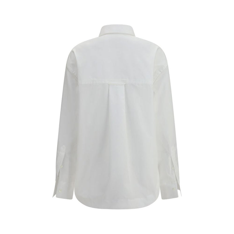 Ami Paris White Cotton Dress Shirt - Everyday Elegance