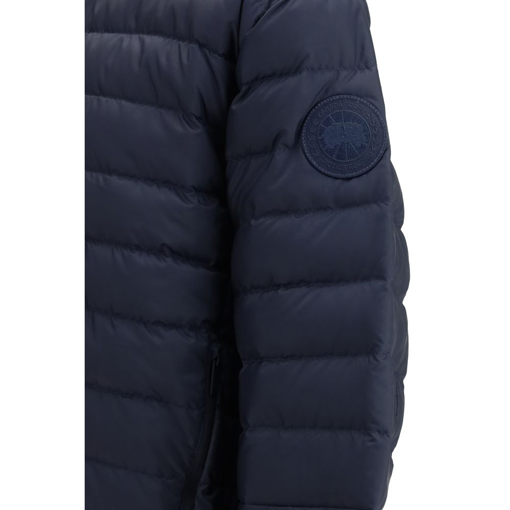 Canada Goose Stratus Tonal Label Blue Shell Jacket