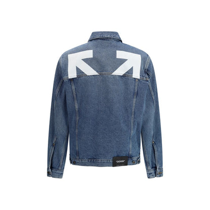 Off-White Blauw Katoenen Denim Jasje