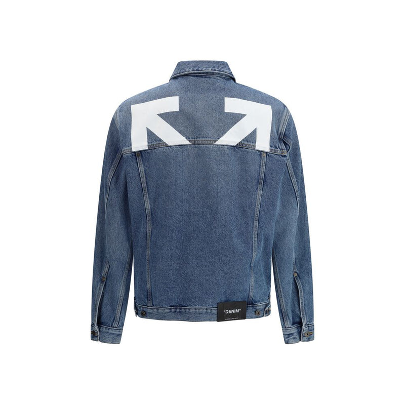 Off-White Blauw Katoenen Denim Jasje