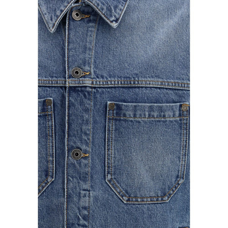 Off-White Blauw Katoenen Denim Jasje