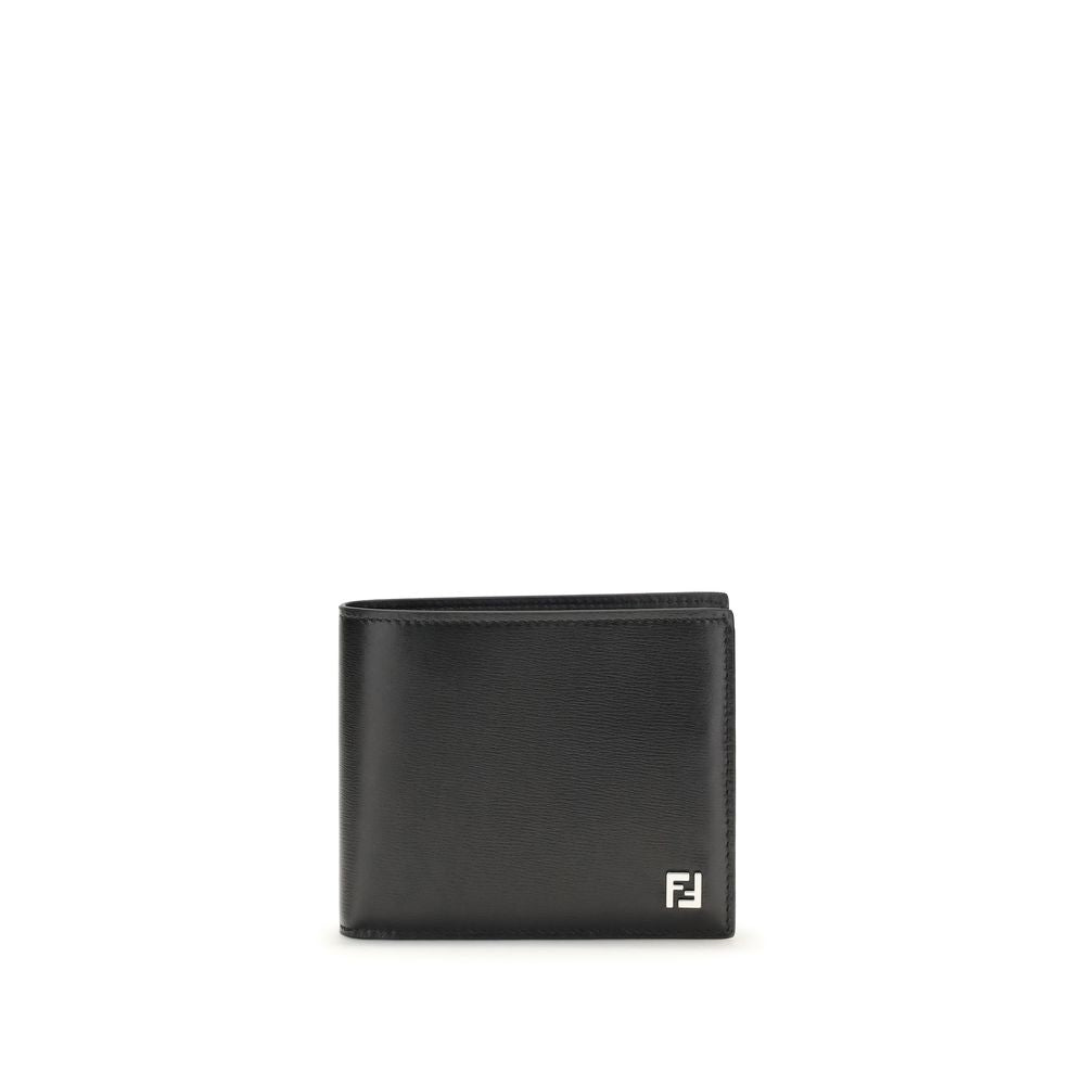Portefeuille Fendi Bos Taurus en cuir de veau noir
