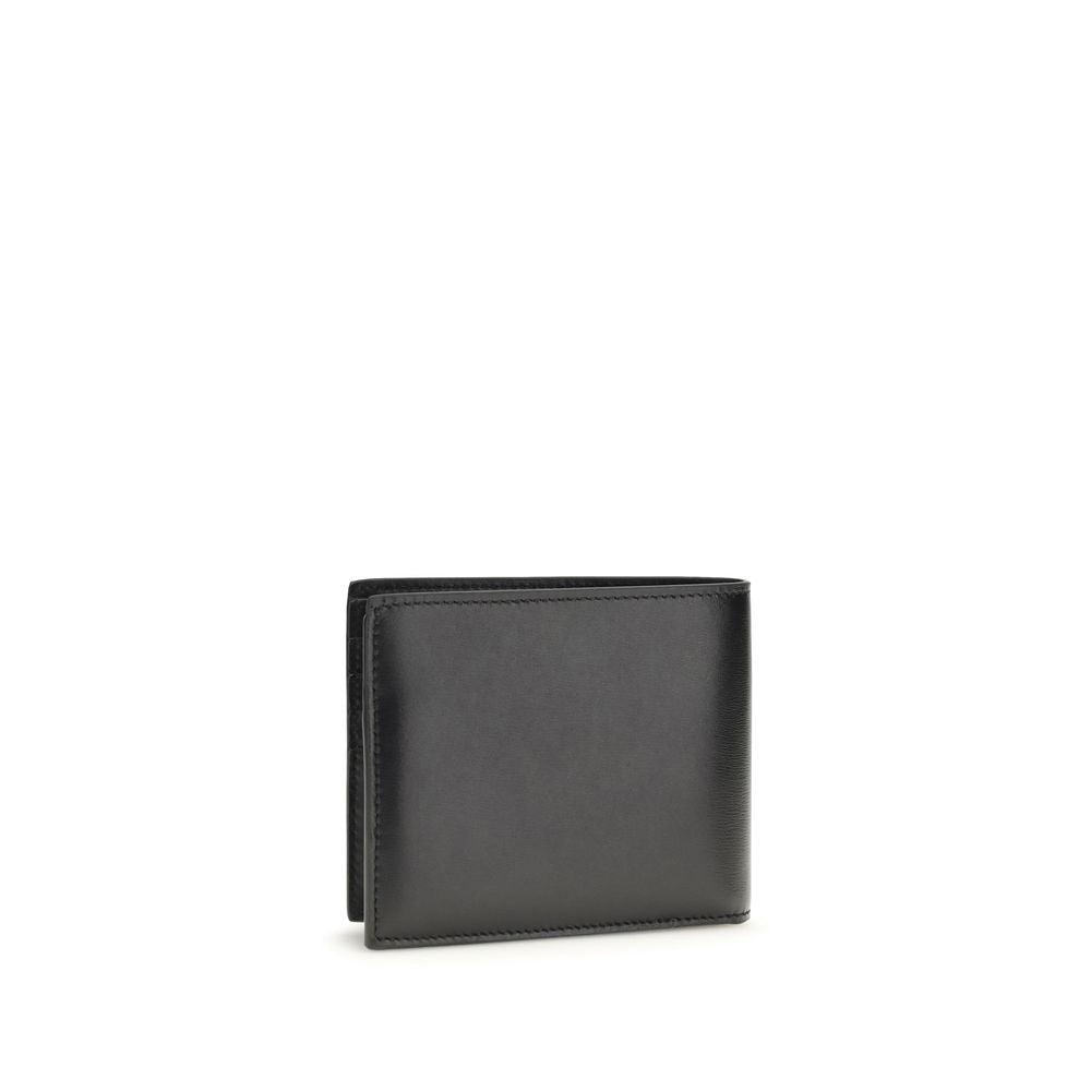 Portefeuille Fendi Bos Taurus en cuir de veau noir