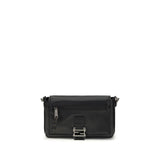 Sac bandoulière Fendi Bos Taurus en cuir de veau noir