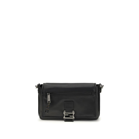 Sac bandoulière Fendi Bos Taurus en cuir de veau noir