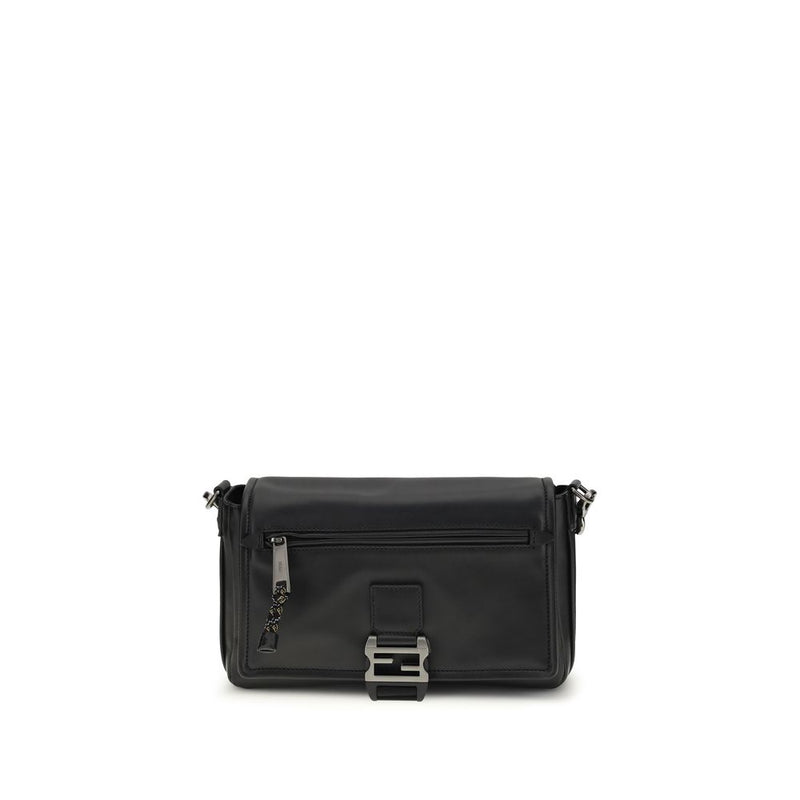 Sac bandoulière Fendi Bos Taurus en cuir de veau noir
