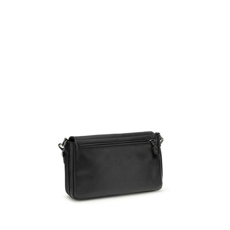 Sac bandoulière Fendi Bos Taurus en cuir de veau noir